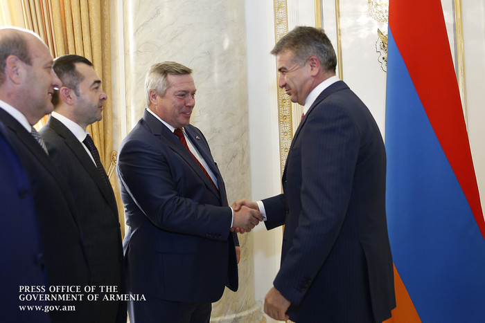 Премьер-министр Армении принял губернатора Ростовской области